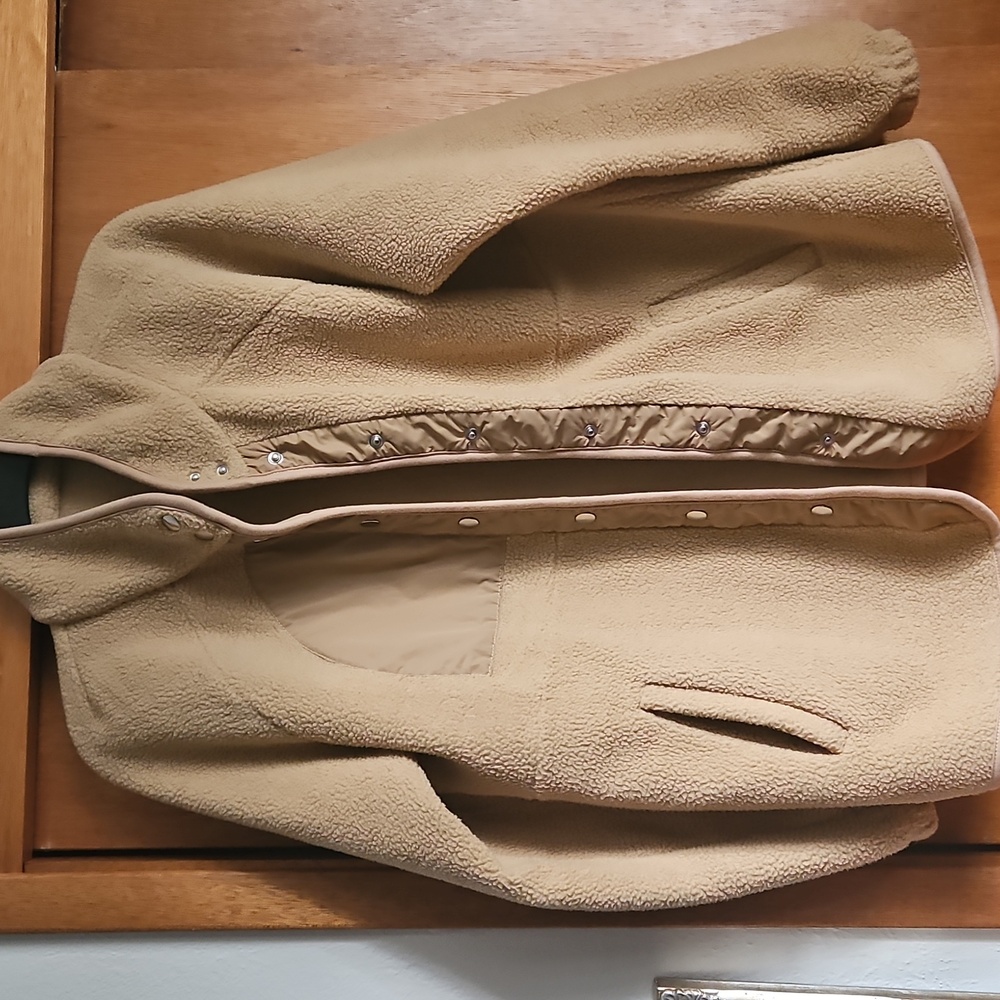 Tan Sherpa Jacket Sz Small